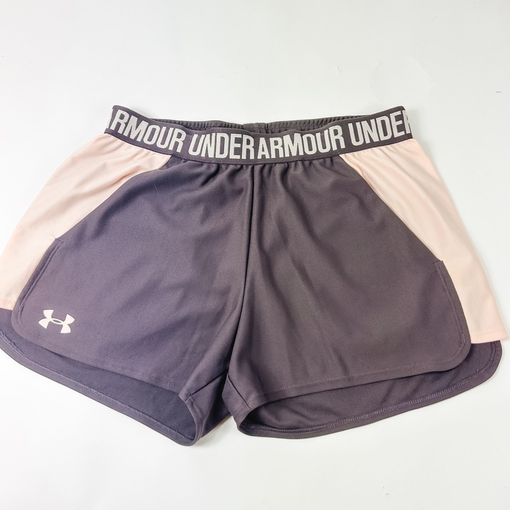 Under Armour Women's Purple and Pink Shorts